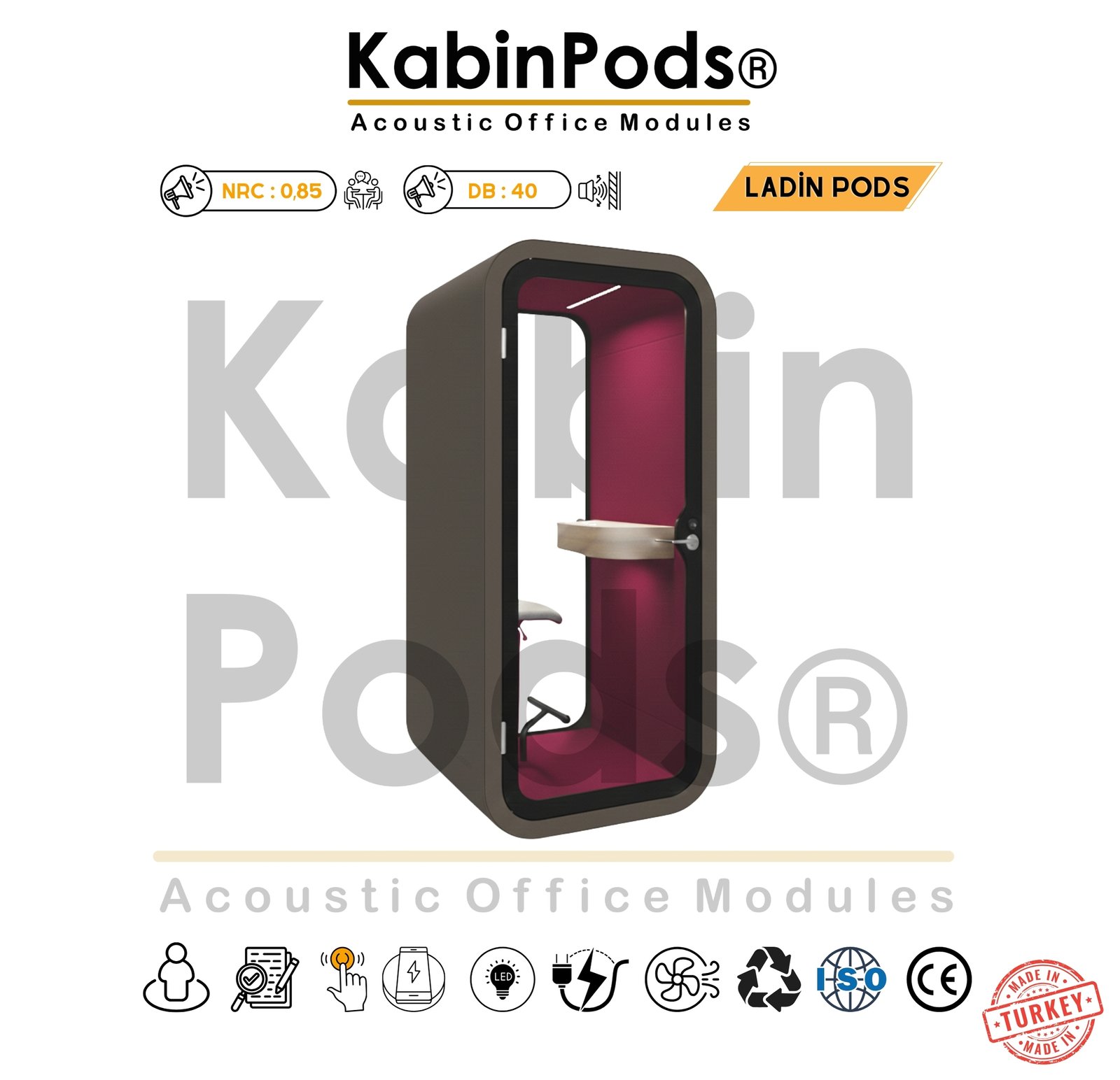 Akustik Telefon Kabini Detay - 23. Görsel - Ses Yalıtım Teknolojisi